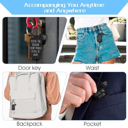 Ouligay Funny Coworker Gifts for Women Men, Gift for Best Friend, Friendship Keychain, Appreciation Gifts for Coworker Bestie Sister Teen Boy Men Retirement Farewell Going Away Gift(Black)