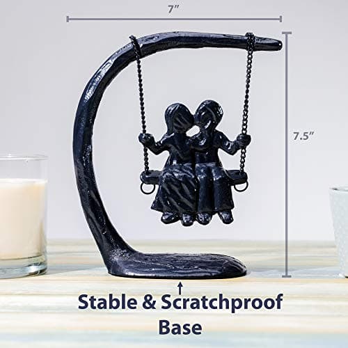 for Couple, Iron Anniversary, Marriage, Gift for Wife, Cool Engagement Gift, Wedding Anniversary Sculpture 7.5"x7"x3". Expresses Passion and Love. Gift Wrap Available