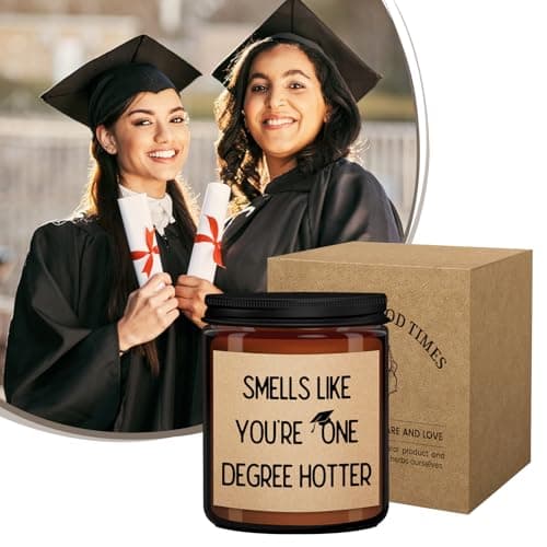 Graduation Gifts for Her/Him High School Seniors Class Of 2025 Nursing Grad Masters Degree 8th Grade College Graduation Gifts for Women Funny Congratulations Gift Candle for Sister Son Daughter Friend