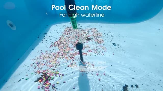 3 in 1 Rechargeable Pool & Spa Hot Tub Vacuum Cleaner - Dual Mode & Magnetic Drive System, 25µm Ultra Fine Mesh Filters for Hot Tub, Small Above Ground Pools - 90 Mins, Oil Absorbers, Poles