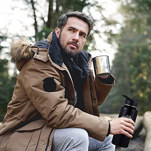 Best Bonus Dad Gifts From Daughter and Son, Tumbler 32 Oz Stainless Steel Insulated Water Bottle, Step Dad Gifts For Fathers Day and Birthday, Coffee Cup with Lid and Straw, Christmas Gift For Stepdad