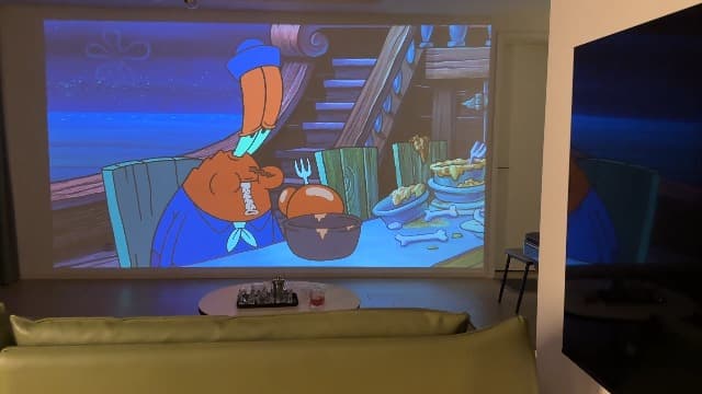 【Thinnest & Netflix-Licensed Projector】Smart Mini Projector with WiFi and Bluetooth, Auto Focus & Keystone Portable Outdoor Projector, VOPLLS Native 1080P 4K Supported Home Movie Projector(black)