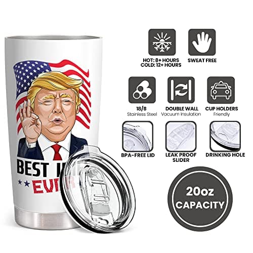 Gifts for Wife from Husband - Wedding Anniversary for Women, Birthday, Christmas, Valentines Day, Mothers Day Gifts for Her - Wife Gift Ideas - 20 Oz Stainless Steel White Tumbler