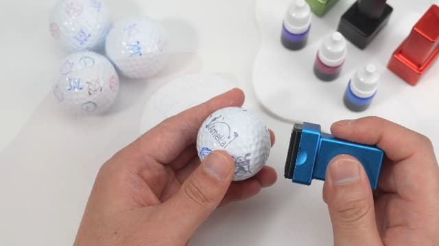 Golf Ball Stamp Personalized, Custom Golf Ball Marker with Monogram Name Design, Waterproof Ink Customized Golf Ball Stamper, Golf Accessories Gifts for Golfers Men Dad Husband