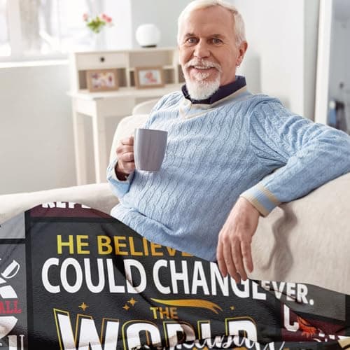 Basketball Coach Gifts for Men Throw Blanket 60 x 50 Inch, Gifts for Basketball Coach