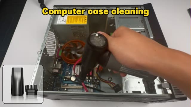 Compressed Air Duster, 2-in-1 Duster Blower & Vacuum with 320000RPM Super Power, Electric Air Duster Rechargeable, 3-Gear Adjustable Air Blower for Keyboard, Computer, Car, Home, and Outdoor Cleaning