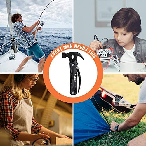 12 in 1 Hammer Multitool, Stocking Stuffers for Adults, Mens Gifts for Christmas, White Elephant Gifts for Adults, Christmas Gifts for Men, Dad, Him, Grandpa, Husband, Boyfriend