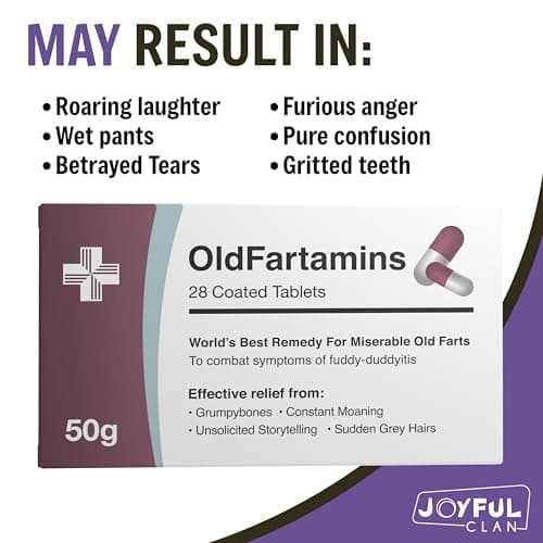 Funny Prank Pill Box with Sweets, Gag Gifts for Men, 20th 30th 40th 50th 60th 70th Birthday Gifts for Him, Novelty Joke Birthday Gifts for Boyfriend, Birthday Gift Hamper for Her