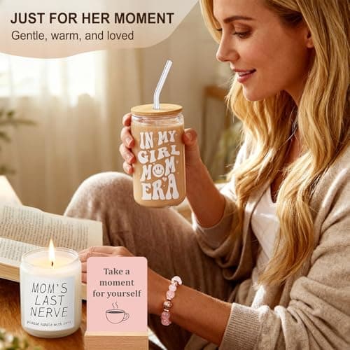 Gifts for Mom from Daughter – Girl Mom Gift Box for Women – Relaxing Self Care Present to Make Mama Feel Loved and Appreciated
