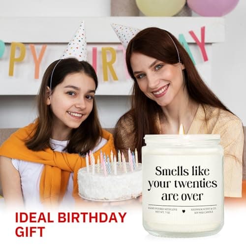 Niyewsor 30th Birthday Gifts for Women Men, Thirty Birthday Candle, 1995 30th Birthday Decorations for Her Him, 30 Year Old Bday Gifts for Friend, Sister, Wife, Husband, Handmade, 7oz