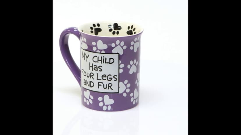 Enesco 4026112 Our Name is Mud “Dog Mom” Stoneware Mug, 16 oz., Multicolor