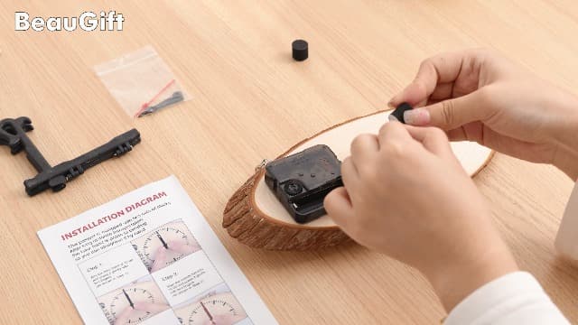 BeauGift Dad Gifts, Wooden Clock Gifts for Daddy from Daughter Son Kids, Dad Birthday Gift Idea for Papa Who Wants Nothing, Christmas from Child to My Dad