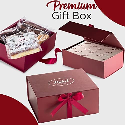 Dulcet Gift Basket – Premium Freshly Gourmet Baked Goods – Gift Basket for All Types of Special Occassions - Assorted Variety of Tastes with Delicious Brownies, Crumb Cakes Rugelah, and Muffins.
