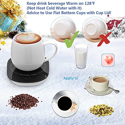 Coffee Mug Warmer for Desk with Auto Shut Off, Coffee Cup Warmer for Desk Office Home-Coffee Gifts
