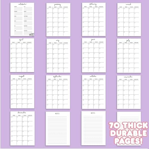 Horizon Group USA Hello Kitty and Friends Agenda, 70 Pages, Hardcover Planner, Kuromi Stickers, Sanrio Stuff, Cute School Supplies, Stationery and Accessories