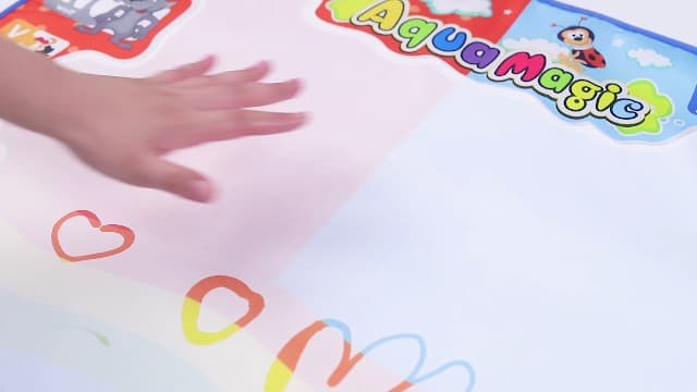 KIZZYEA Toys for 2 3 4 5 Years Old Boys Girls, Water Doodle Mat for Kids, Large Coloring Painting Writing Mat with Neon Colors, Educational Toys Christmas Birthday Gifts for Age 2-4, 3-5 Toddlers