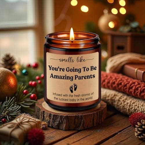 GSPY Candles, New Parents Gifts for Couples, Mom to be, New Dad - Christmas, Pregnancy, Congratulations 1st Baby, Gender Reveal Gifts for Parents to be, First Time Dad, Expecting Mom, Pregnant Mommy