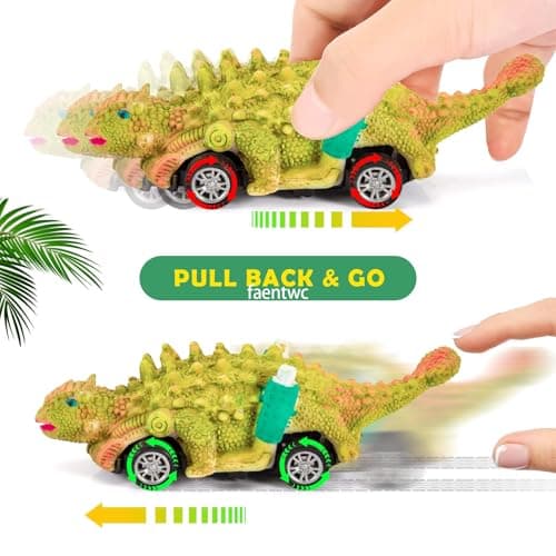faentwc Dinosaur Painting Toys for Kids 5-7: 2 in 1 Dino Arts Painting Kits and Pull Back Cars Toy for Boys 4 5 6 7 8 9 10 Year Old Art & Craft Set for Girl DIY Easter Birthday Gifts for Kid Age 3-12