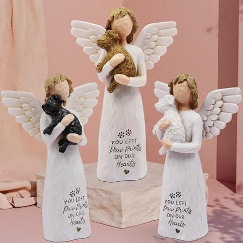 Dog Memorial Gifts for Loss of Dog Sympathy Gift - Pet Memorial Gifts for Dogs, Dogs Mom Gifts for Women, Friendship, Golden Retriever Gifts, Sculpted Hand-Painted Figure