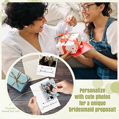 11 Bridesmaid Proposal Card Set - 8 Will You Be My Bridesmaid Card, 2 Will You Be My Maid Of Honor, 1 Matron Of Honor Invitation, Asking Bridesmaid Proposal Gifts Ideas