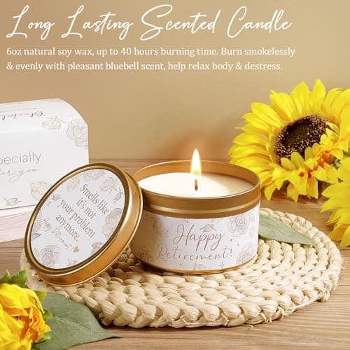 Happy Retirement Gift for Woman 2025, Funny Retirement Gifts for Women Coworkers, Cool Retired Gifts for Retirees Women Teacher Nurse Boss Friend Mom Grandma, Farewell Leaving Gift w/ Canvas Tote Bag