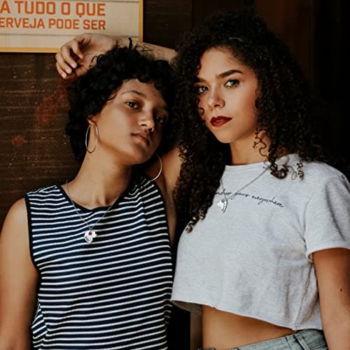 Top Plaza Best Friends Forever and Ever Necklaces for 3 BFF Heart Puzzle Matching Alloy Pendant Necklaces Set Friendship Jewelry for Sisters