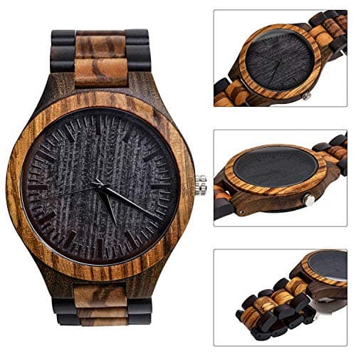 kullder Personalized Engraved Watch for Best Man Groomsmen Gifts for Wedding Mens Custom Wooden Watches for Men Personalized Groomsmen Husband Dad Father Gifts Ideas