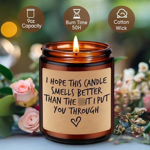 Fairy's Gift Candle I'm Sorry I Love You Gifts for Her Him Mom, Gifts for Wife, Grandma Girlfriend Wife Birthday Presents Ideas, Christmas Funny Presents for Women Men Dad Husband Boyfriend Parents