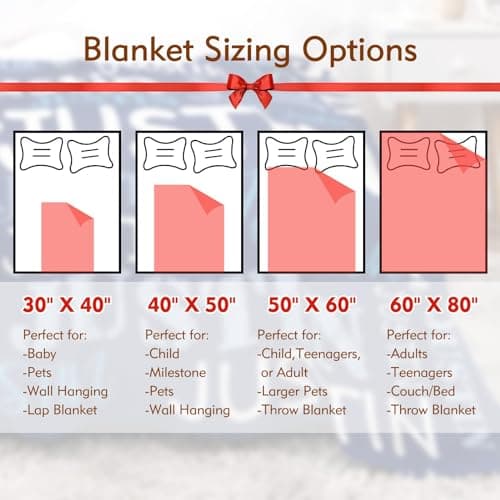 Ships Next Day, Personalized Blankets and Throws Custom Blanket with Name Customized Flannel Blanket for Kids Christmas Blanket Gifts for Teen Girls Boys