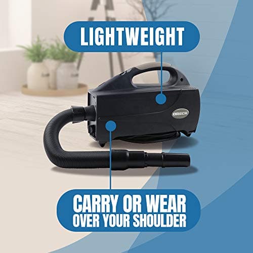 Oreck Compact Canister Vacuum Cleaner, Portable Handheld Vacuum for Carpet and Hard Floors, Lightweight, Powerful Suction with Versatile Tools, Corded Canister Vacuum Cleaners for Home Use