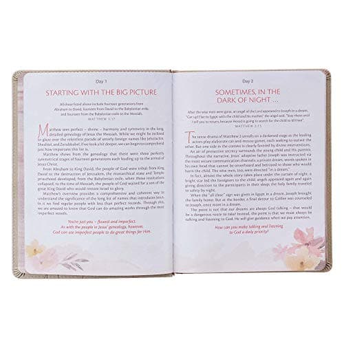 My Quiet Time Devotional - 365 Devotions for Women To Bring You Into The Peace Of The Presence of God Cappuccino, Faux Leather Flexcover Gift Book w/Ribbon Marker
