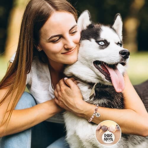 Tarsus Dog Mom Gifts for Women, Dog Mom Christmas Mothers Day Gifts, Best Dogs Lover Charm Bracelet Gift for Women