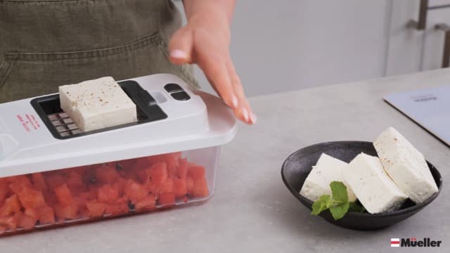 Mueller Pro-Series 10-in-1, 8 Blade Vegetable Chopper, Mandoline Slicer, Food Chopper with Container, Fruit Slicer, Kitchen Gadgets & Accessories, Home Essentials