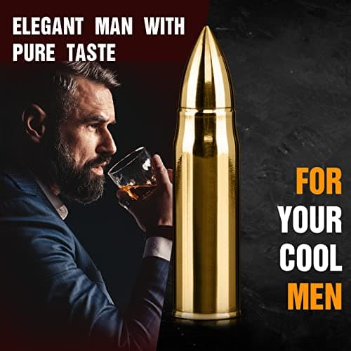 Gifts for Men Him Christmas, Whiskey Stone Gifts for Husband Anniversary, Unique Birthday Gift Ideas for Dad from Daughter Son Wife, Cool Stocking Stuffers, Bourbon Gadgets for Grandpa Uncle Father