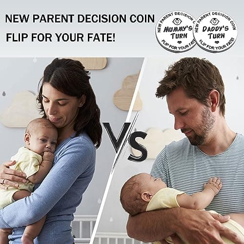 Funny Baby Gift New Parents Decision Gift,Pregnancy Gifts New Dad Mom Gifts,New Parents Gifts for Couples Halloween Thanksgiving for First Time to be Moms Dads Daddy Mummy Double Sided