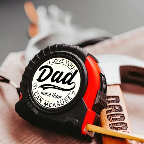 Dad Gifts from Daughter Son for Fathers Day Measure Tape - Cool Fathers Day Presents - Birthday Gifts for New Girl Son Best Dad - Woodworking Carpenter Measuring Tape
