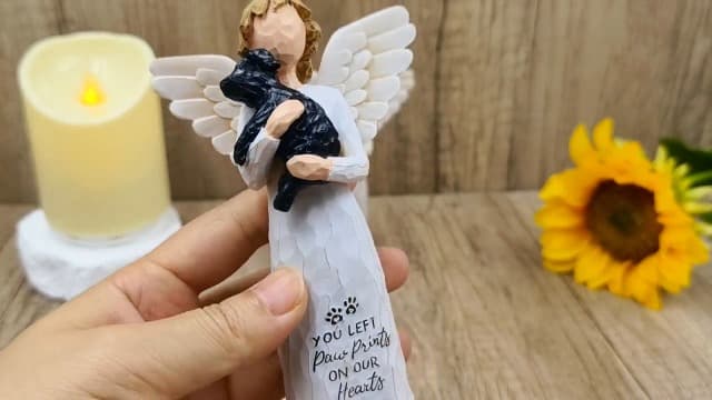 Dog Memorial Gifts for Loss of Dog Sympathy Gift - Pet Memorial Gifts for Dogs, Dogs Mom Gifts for Women, Friendship, Golden Retriever Gifts, Sculpted Hand-Painted Figure