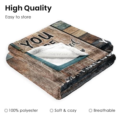 Bonus Dad Gifts - Step Dad Birthday Gifts from Daughter, Son - Stepdad Birthday Gifts - Stepped Up Dads Gift - Bonus Dads Throw Blanket 60" x 50"