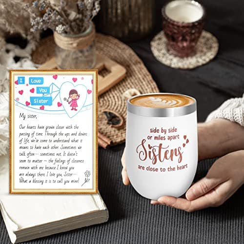 Sister Birthday Gifts, Sisters Gifts from Sister, 9PCS Unique Gift for Sisters Gift Baskets Ideas for Christmas, Birthday, Mothers Day, Valentines Day