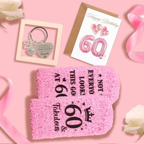 60th Birthday Gifts for Women, 60 Year Old Birthday Gifts for Women Self Care Gifts Basket Relaxing Spa Gift Fabulous Happy 60th Birthday Gift Presents Ideas for Woman Mom Wife Sister Friend Grandma