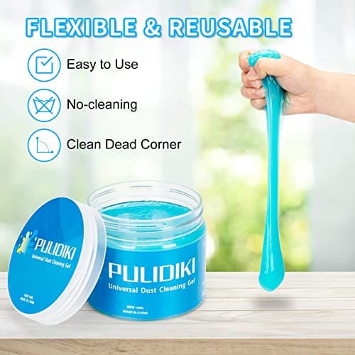 PULIDIKI Car Cleaning Gel Car Clean Putty, Universal Car Interior Cleaner Slime, Perfect Cleaning Kit Supplies, Auto Detailing Tools Accessories, Dust Remover Gifts for Men Women