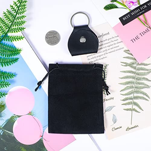 Sureio Pocket Hug Token Gift Long Distance Relationship Keepsake Inspirational Gift with Keychain