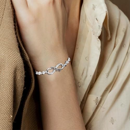 Infinity Love Heart Happy Birthday Mom Bracelet, Mom Birthday Gifts From Daughter, Son, Things To Get Your Mom For Her Birthday, Unique Jewelry For Women, Regalos Para Mamá Cumpleaños