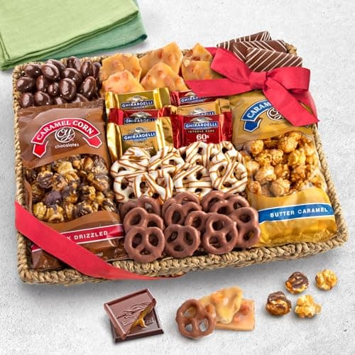 A Gift Inside Chocolate, Caramel and Crunch Grand Gift Basket