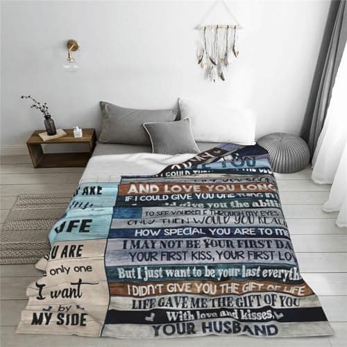 Gifts for Wife to My Wife Blanket for Wife Anniversary Birthday Gifts Christmas Valentine's Mother's Day (50"x40")