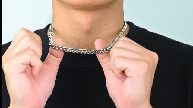 MEALGUET Stocking Stuffers 2025 Idea for Teen Boys Brother Son Grandson Love You Forever Engraved Stainless Steel Cuban Link Chain Necklace for Men Curb Chains Necklaces Jewelry Gift with Card