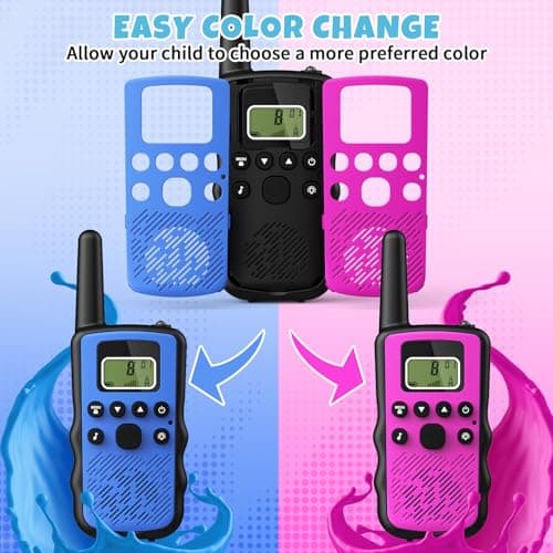 Stem Kits Walkie Talkies for Kids - Science Projects Kit for Kid Age 8-12 Year Old DIY Toys for Teen - Tech Toy Gifts for Boys Girls Ages 10-12 - Rechargeable Walkie-Talkies Long Range 2 Pack