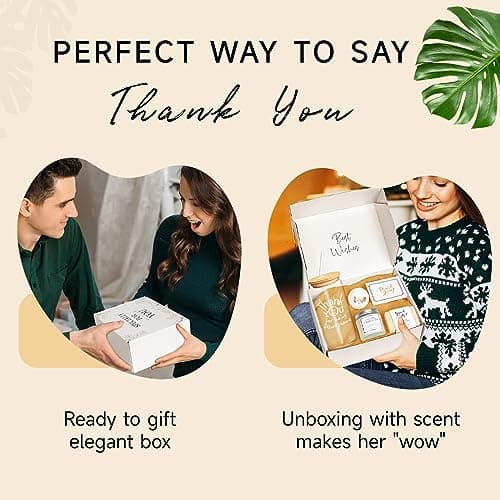 Thank You Gifts for Women, Teacher Appreciation Gifts, Employee Appreciation Gift for Coworkers Employees Teachers Nurse Secretary w Thanks Cards, Awesome Glass Cup