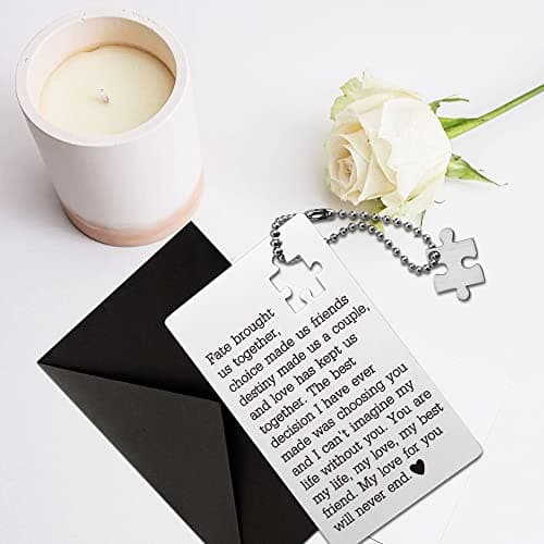 llxxeyopqdxz Husband Birthday Card From Wife, Wallet Insert Card, Anniversary Valentine Gifts for Men or Women, Love Gift for Him, Her, Boyfriend, Girlfriend, Birthday Gifts for Wife Husband