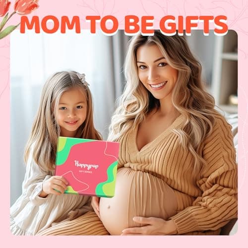 HAPPYPOP Expecting Mother's Day Gifts for New Mom - Mom To Be Gifts for Pregnant Women, Maternity Socks Pregnancy Stocking Stuffers, labor delivery